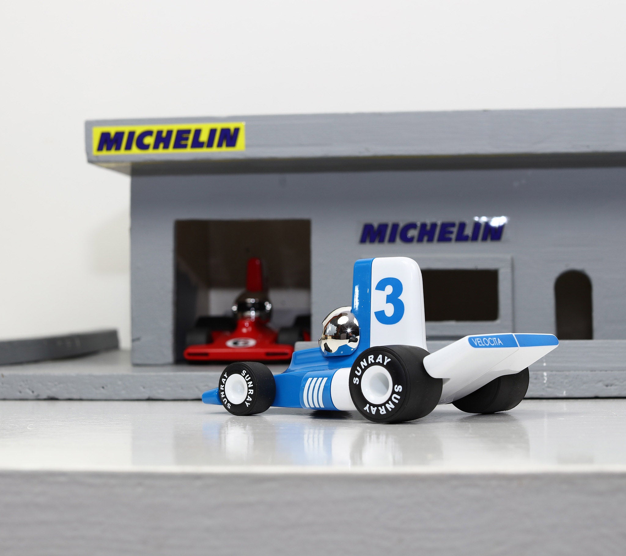 PL VF304 Verve Velocita Lorenzo - Blue and White Car – Playforever