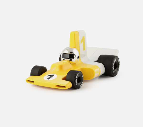 稀Playforever Velocita PL-VF303 黄色トイカー 新品 PL VF303 Verve Velocita Jacques - Yellow and White Car